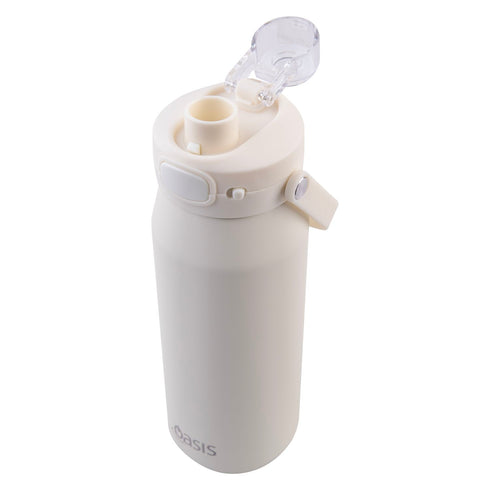 Oasis Ceramic S/S Triple Wall Capri Quick Release Drink Bottle Cap Only - Alabaster